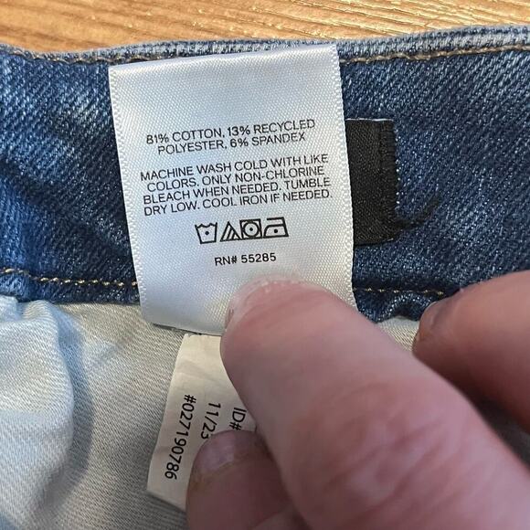 Express high rise flexx hyper stretch skinny jeans size medium light wash - Picture 8 of 11